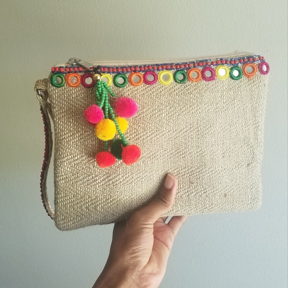Summer Rainbow Clutch/Wristlet